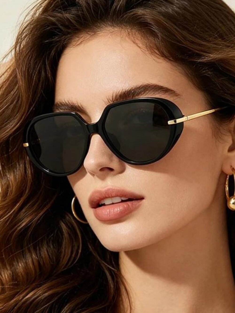 Retro Large-Frame Sunglasses